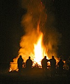 Osterfeuer am Samstag ©Amt Burg
