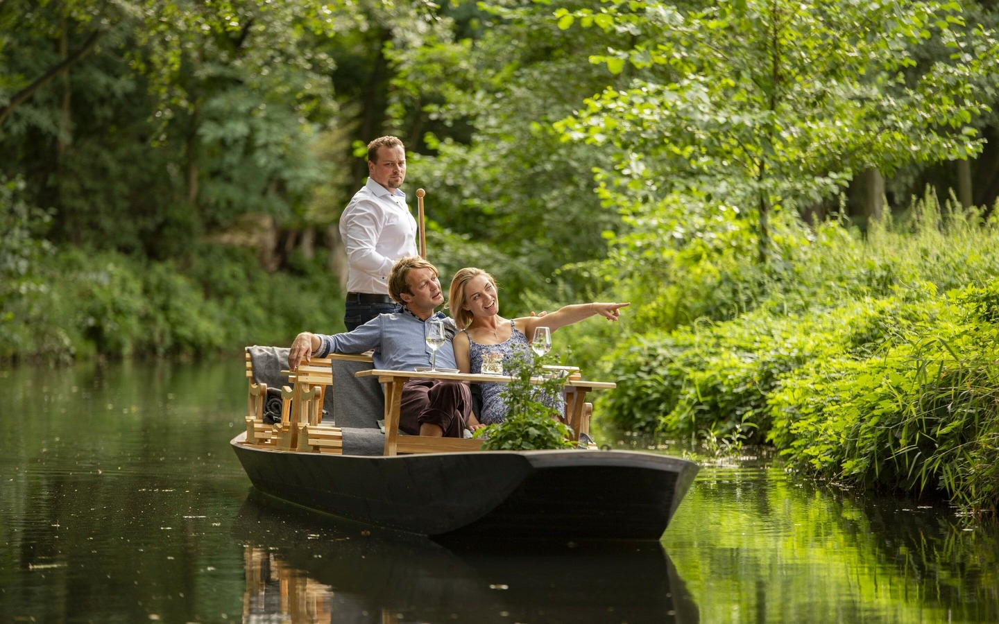 Kahnfahrt im Spreewald, Foto: Ron Petra&szlig;, Lizenz: Amt Burg (Spreewald)