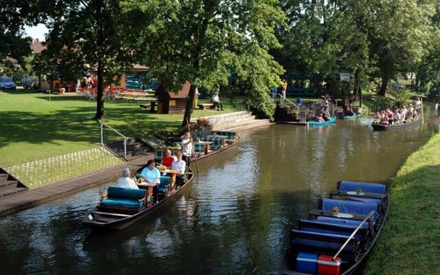 Kahnfahrt im Spreewald, Foto: Bootshaus am Leineweber