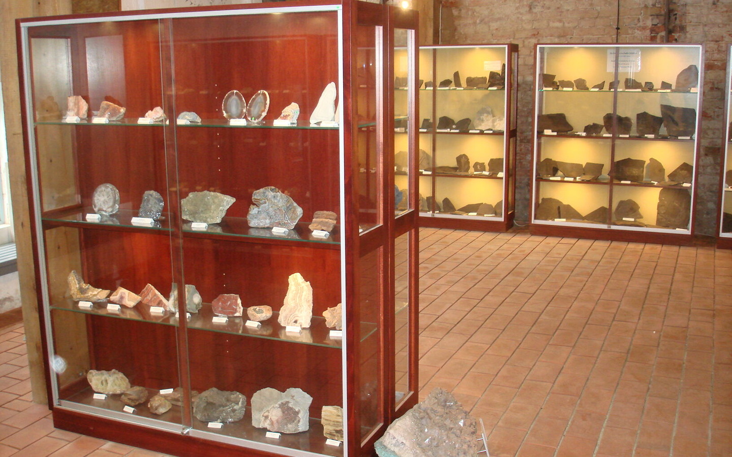Mineralien- und Fossiliensammlung, Foto: M. Huhle, Lizenz: Amt Peitz