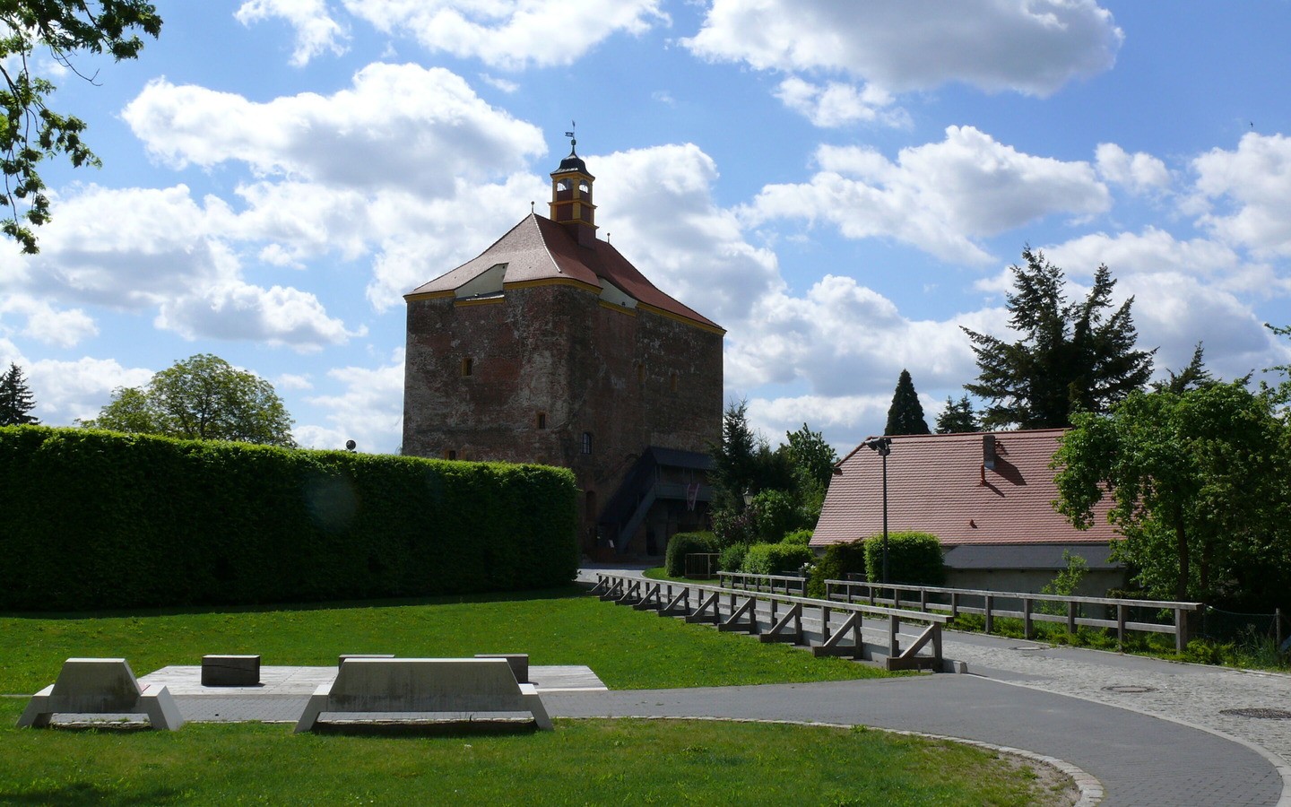 Festungsturm, Foto: Amt Peitz, Lizenz: Amt Peitz