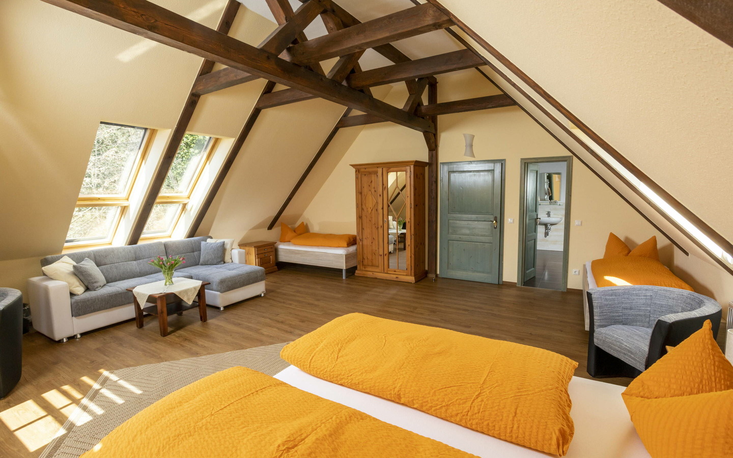 Pension Kr&auml;uterm&uuml;hlenhof Familienzimmer, Foto: Rainer Wei&szlig;flog, Lizenz: Kr&auml;uterm&uuml;hlenhof Burg Spreewald