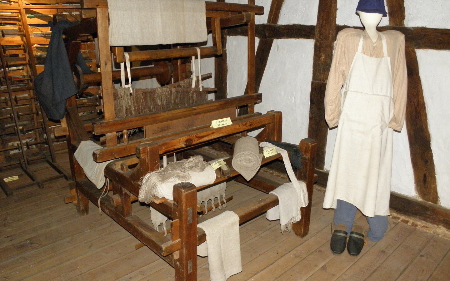 Historischer Webstuhl, Foto: Amt Peitz, Foto: N. Mucha, Lizenz: Amt Peitz