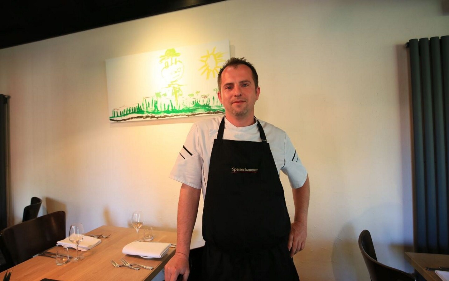 K&uuml;chenchef Marco Giedow, Restaurant Speisenkammer, Foto: TMB-Fotoarchiv/Steffen Lehmann, Lizenz: Amt Burg (Spreewald)