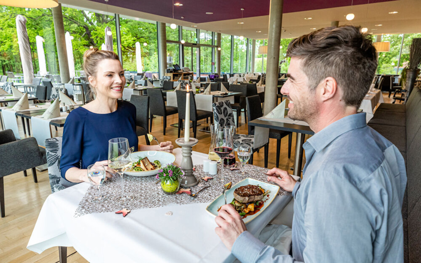 PanoramaRestaurant im Spreewald Thermenhotel, Foto: Spreewald Therme GmbH, Lizenz: Amt Burg (Spreewald)