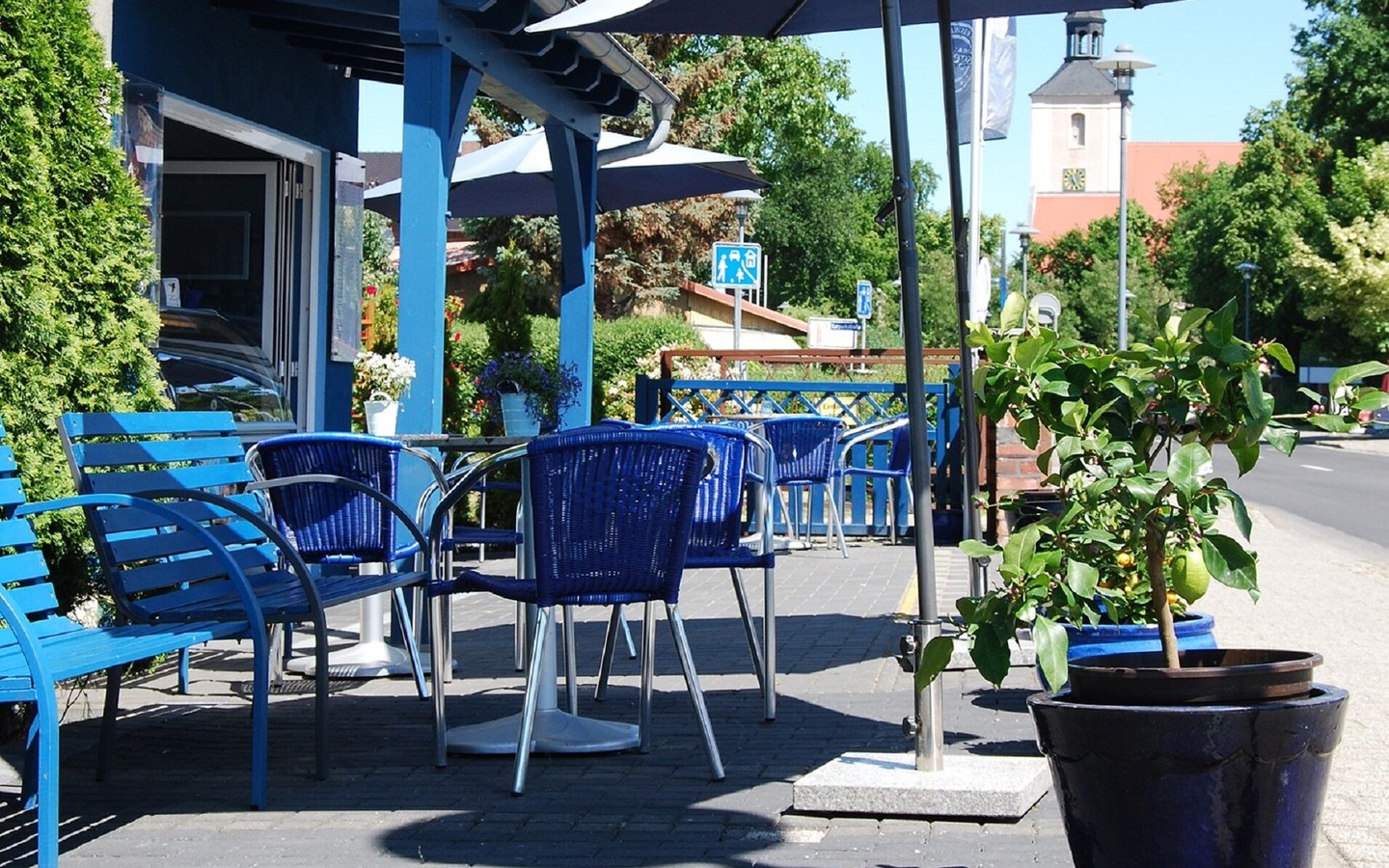 Blaue Kiste, Foto: Die Eiswerker, Lizenz: Amt Burg (Spreewald)