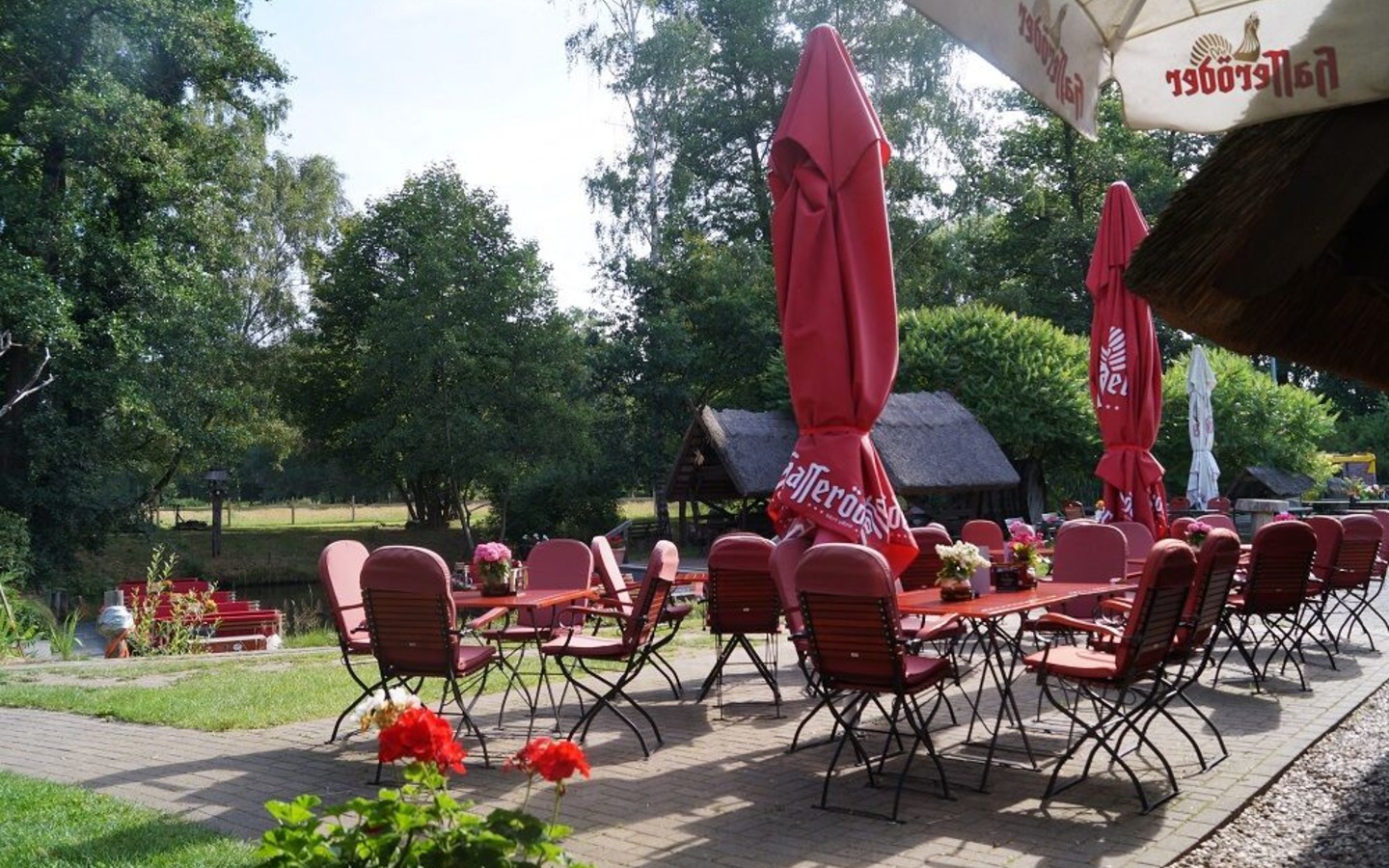 Hafenterrasse, Foto: Kleiner Spreewaldhafen, Lizenz: Amt Burg (Spreewald)