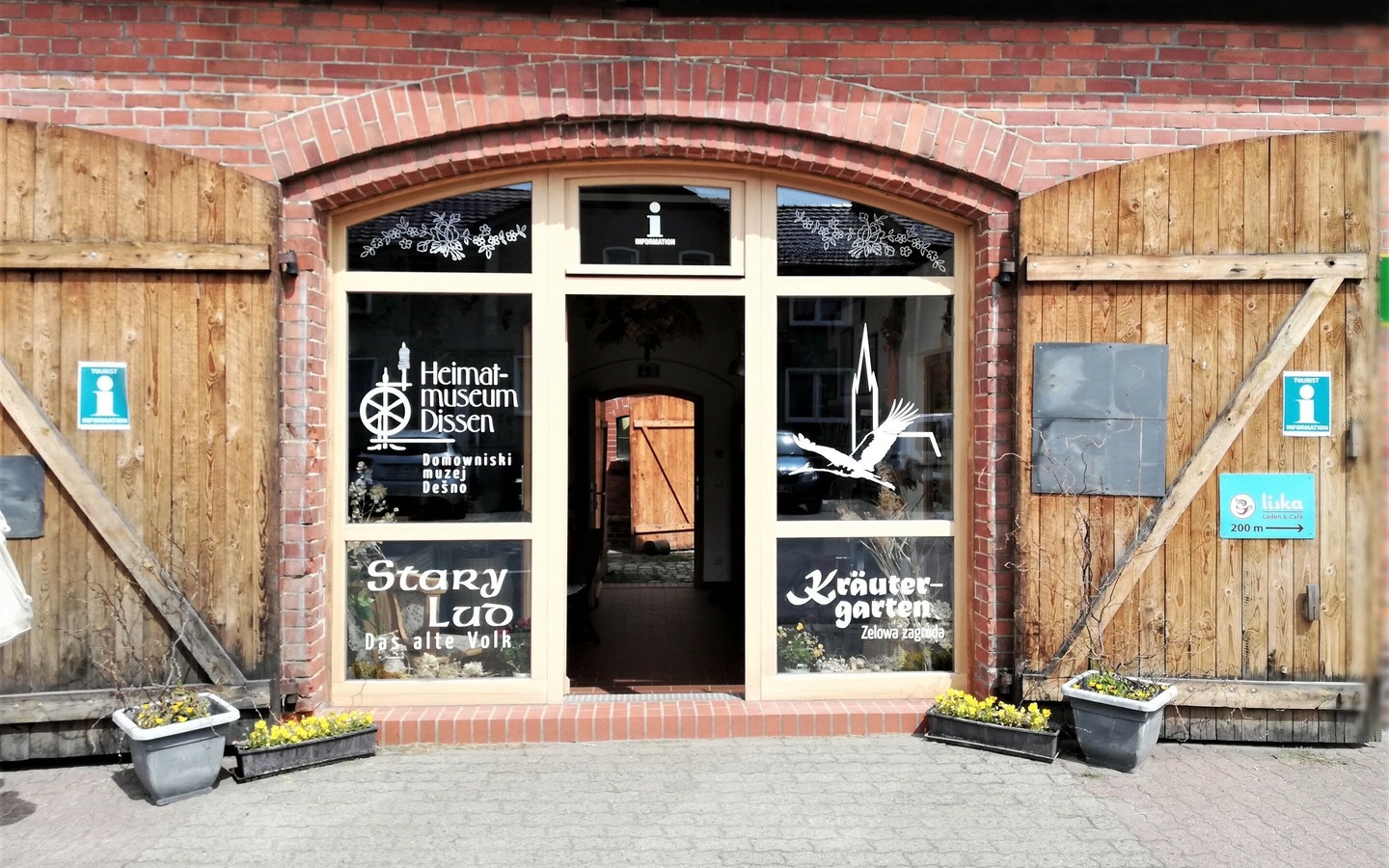 G&auml;steinfo Dissen, Foto: Kerstin M&ouml;bes, Lizenz: Amt Burg (Spreewald)