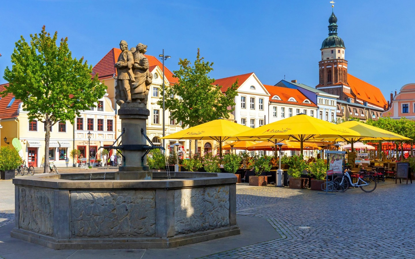 Cottbuser Altmarkt mit Oberkirche St. Nikolai, Foto: Andreas Franke, Lizenz: CMT Cottbus