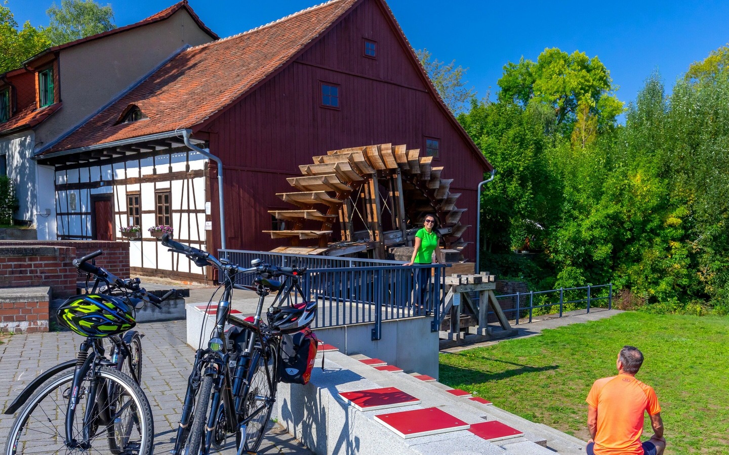 Radler-Rast an der Spreewehrm&uuml;hle Cottbus, Foto: Andreas Franke, Lizenz: CMT Cottbus