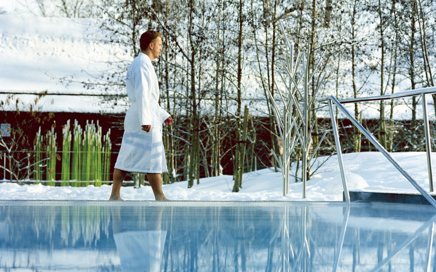 Winterlicher SaunaGarten, Foto: Spreewald Therme GmbH