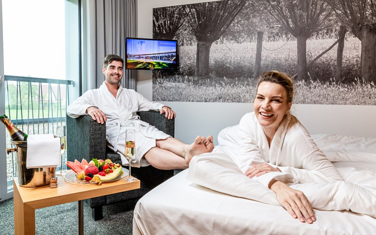 Zimmerbeispiel Spreewald Thermenhotel, Foto: Beate W&auml;tzel, Lizenz: Spreewald Therme GmbH