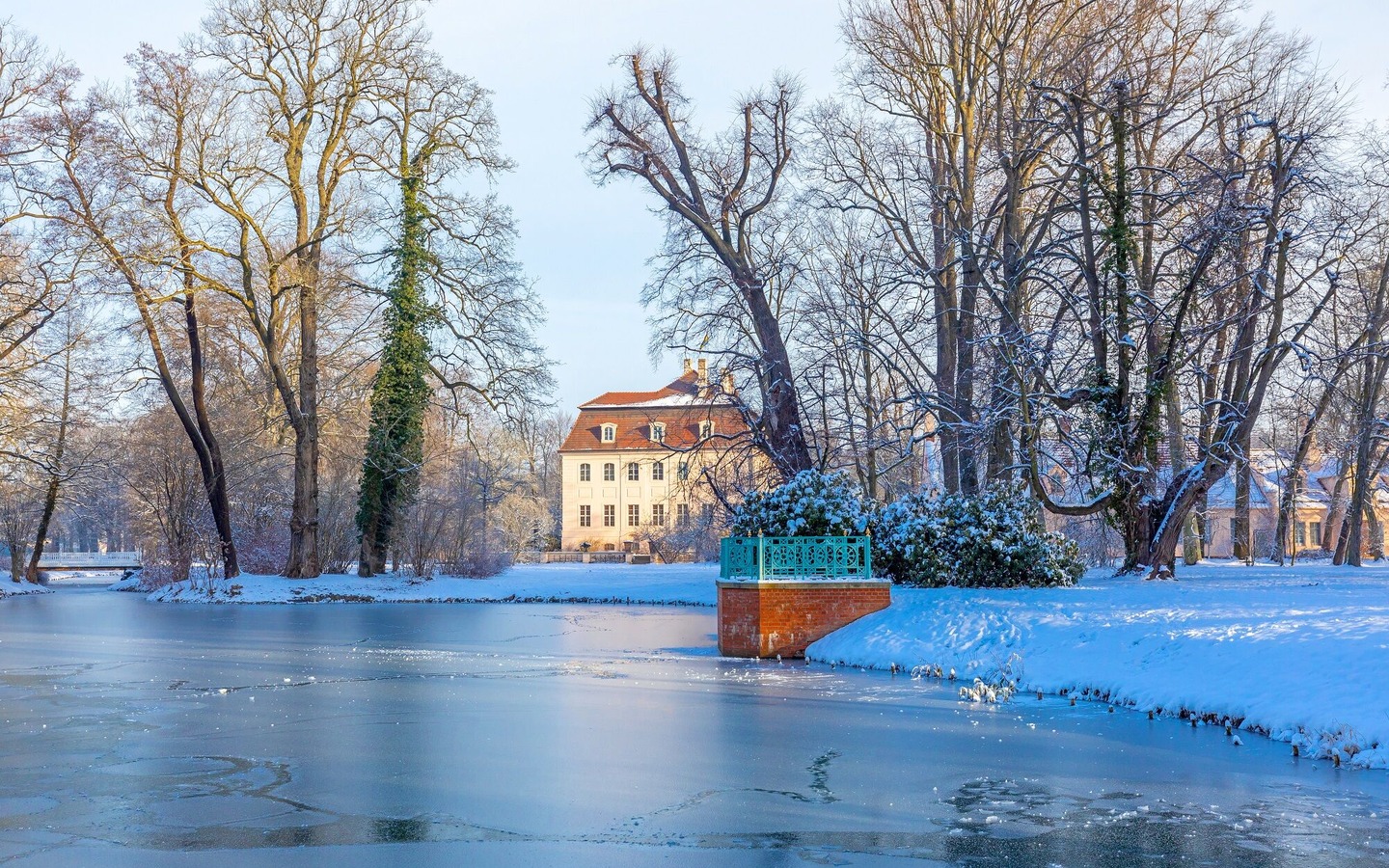Schloss Branitz im Winter, Foto: Andreas Franke, Lizenz: CMT Cottbus