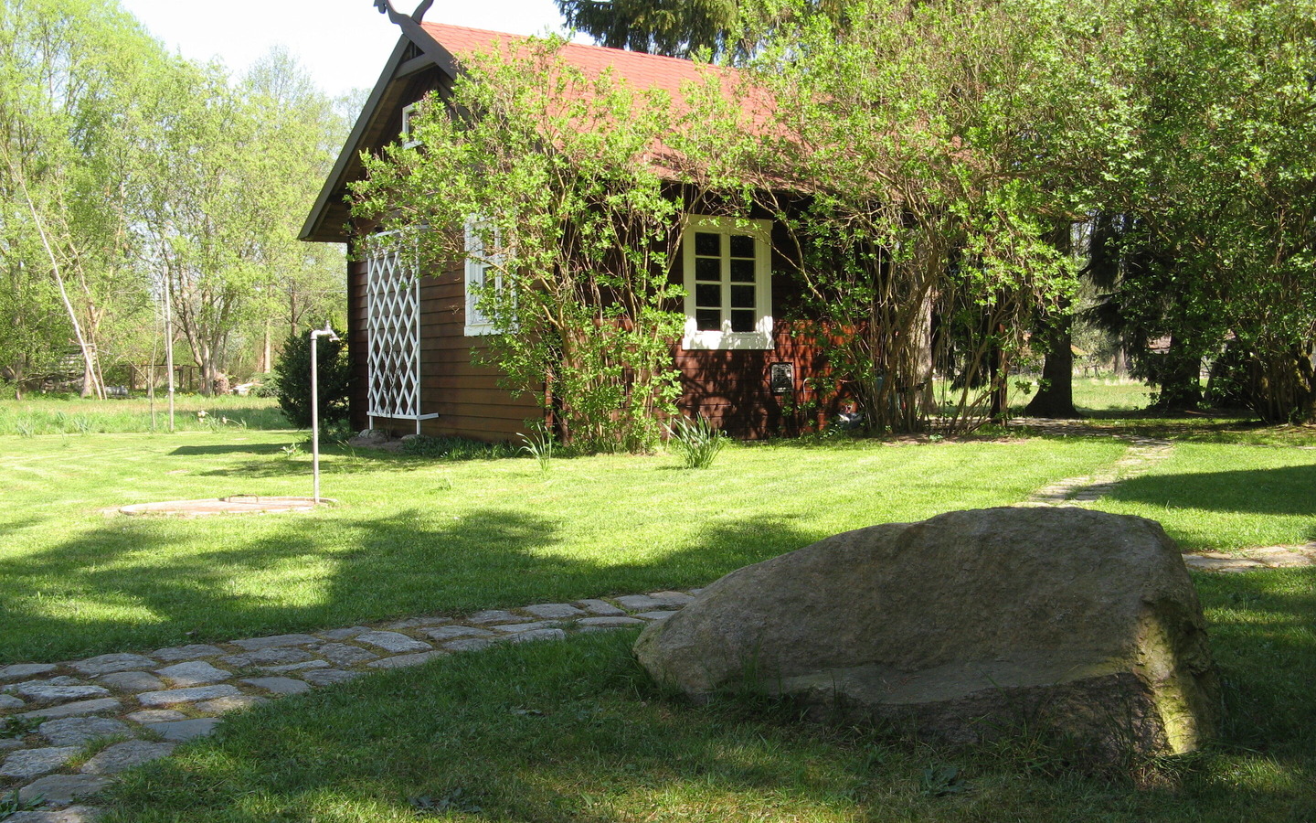 Blockh&uuml;tte Au&szlig;en, Foto: Wolfgang Austermann, Lizenz: Wolfgang Austermann