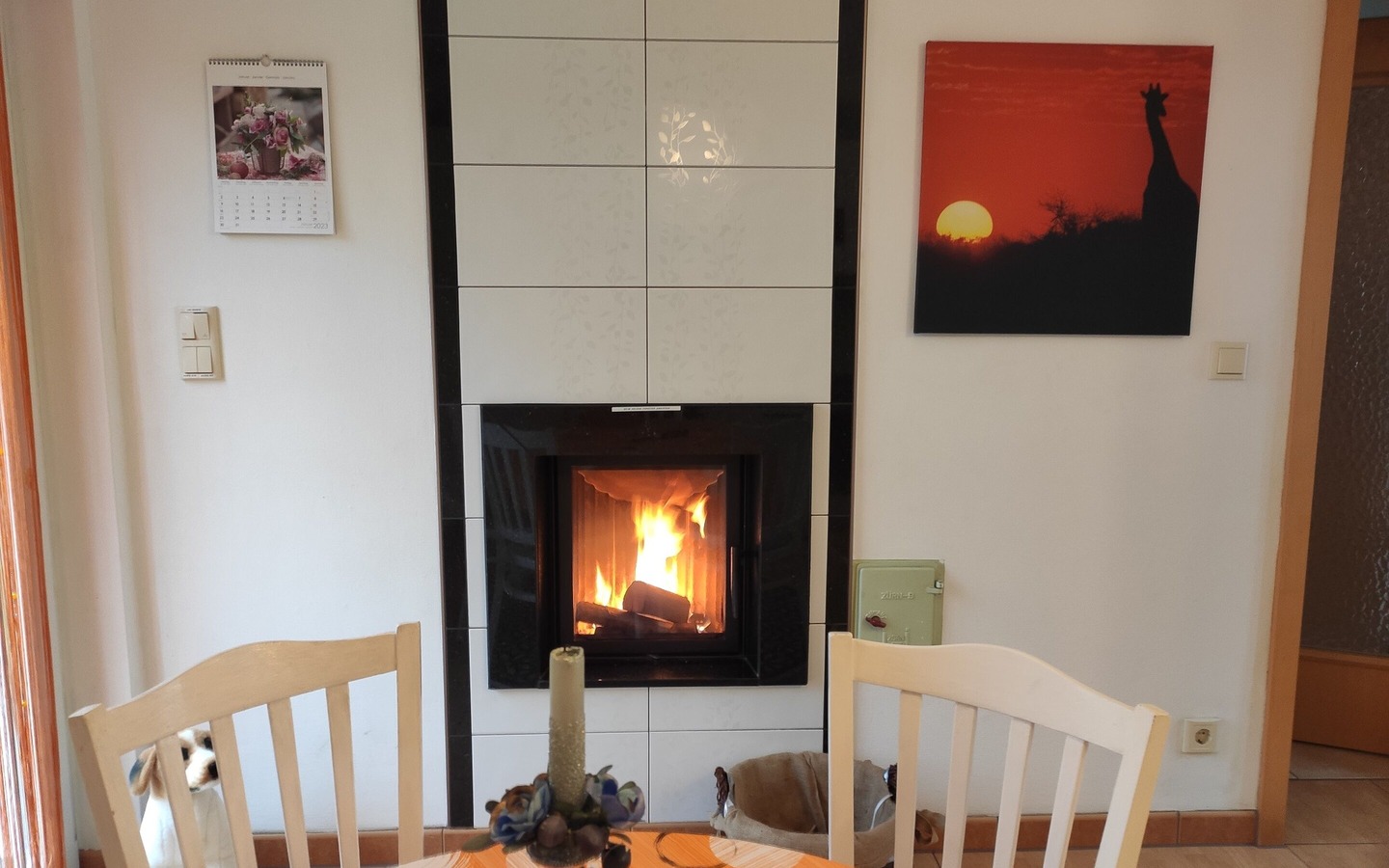 Essbereich mit Kamin, Foto: Gundula Groenke