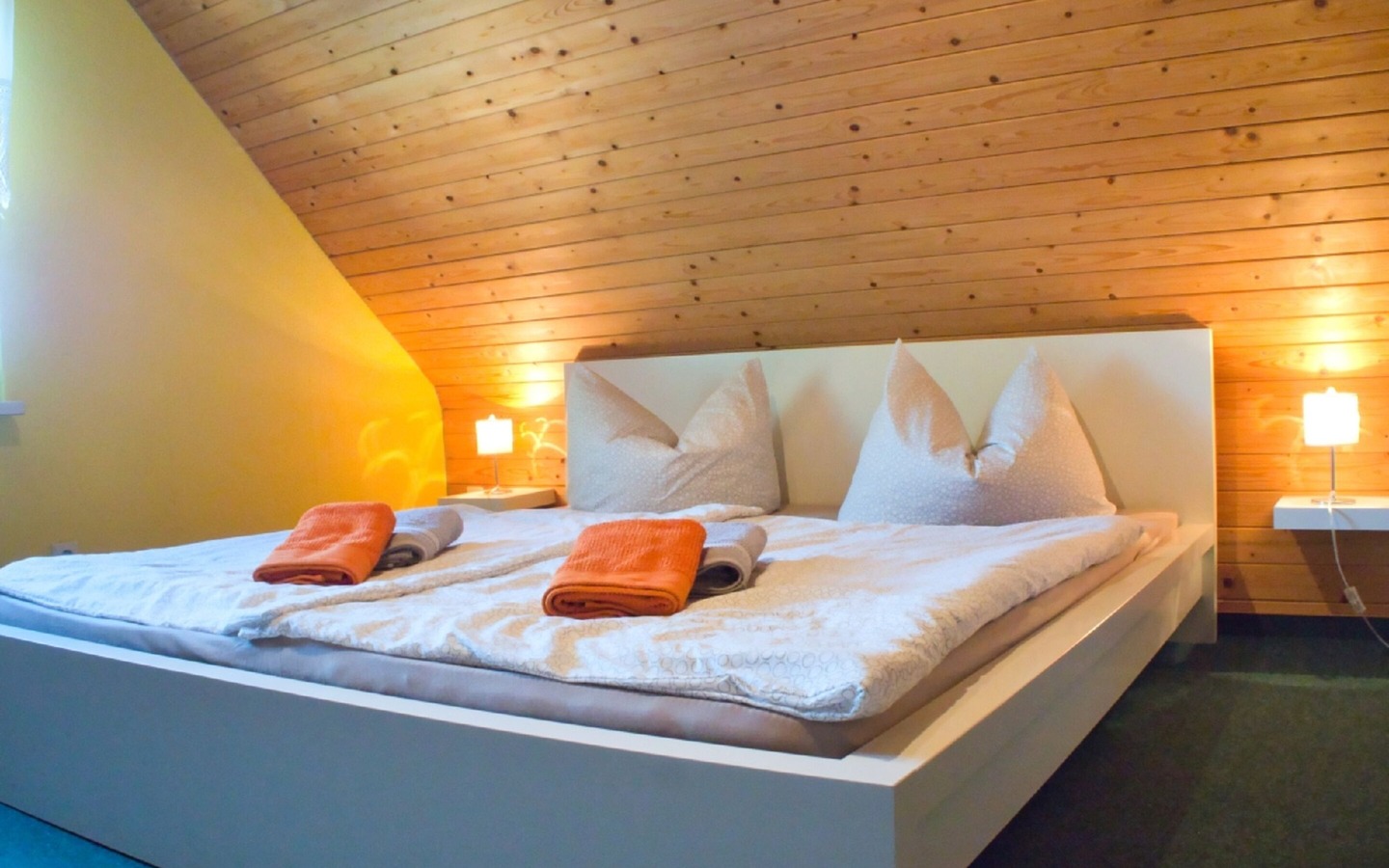 Gro&szlig;e Ferienwohnung Schlafzimmer, Foto: Christiane Buchan, Lizenz: Ferienwohnung Spreewaldstille