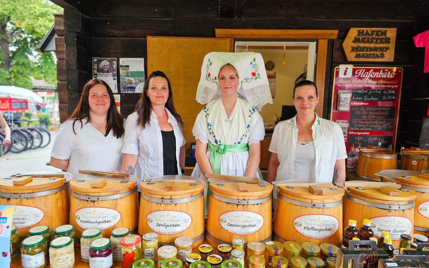 Spreehafen Burg -  Verkaufsstand, Foto: Tino Meier, Lizenz: Spreehafen Burg