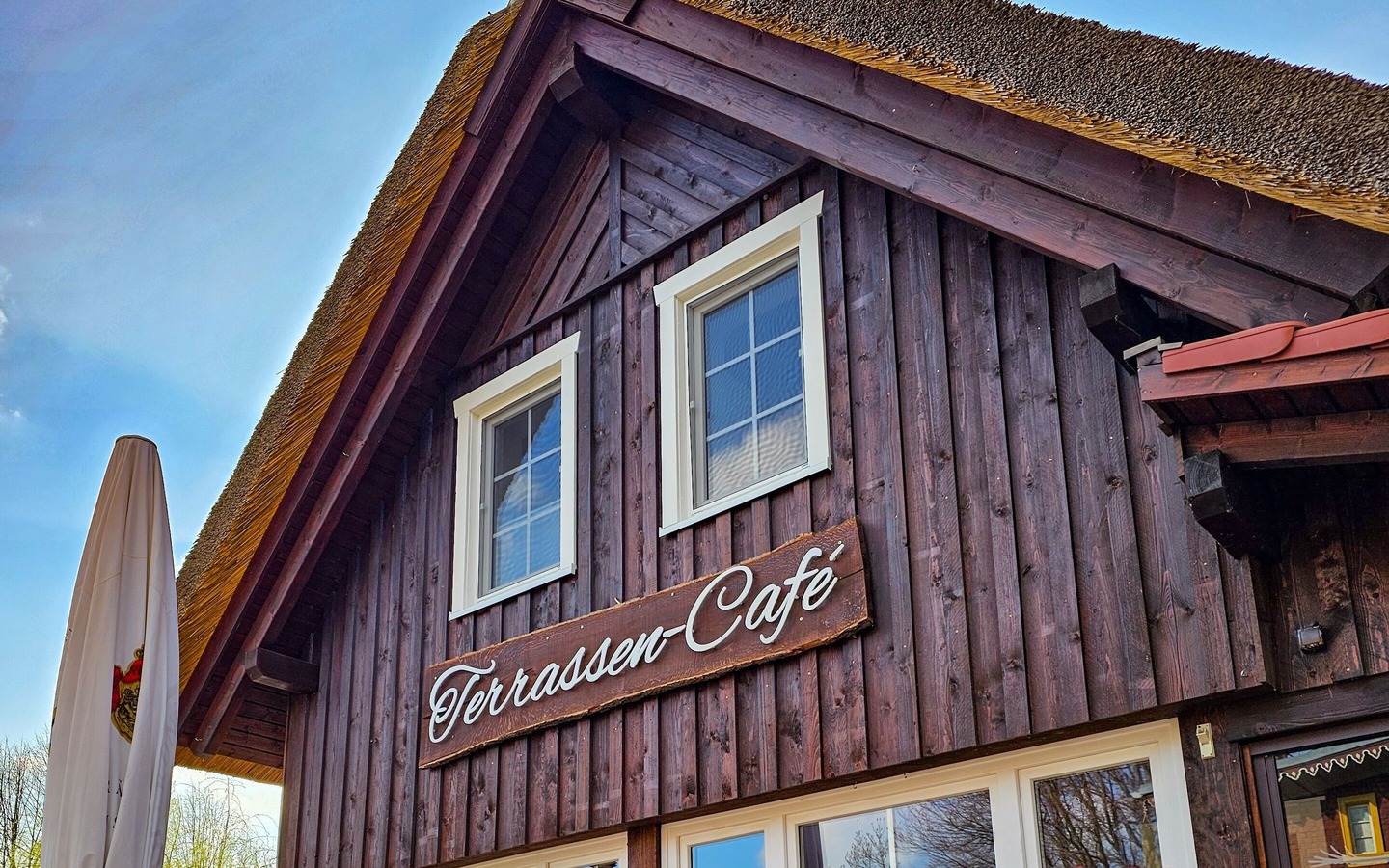 Terrassencaf&eacute; am Spreehafen Front, Foto: Tino Meier, Lizenz: Spreehafen Burg