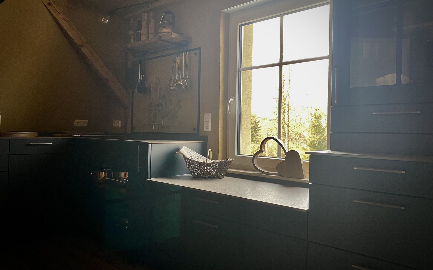 Herrliches Pl&auml;tzchen f&uuml;r einen Morgenkaffee in der Wohnung "Zur Scheune", Foto: J&ouml;rdis Urban, Lizenz: Haus Stenziger