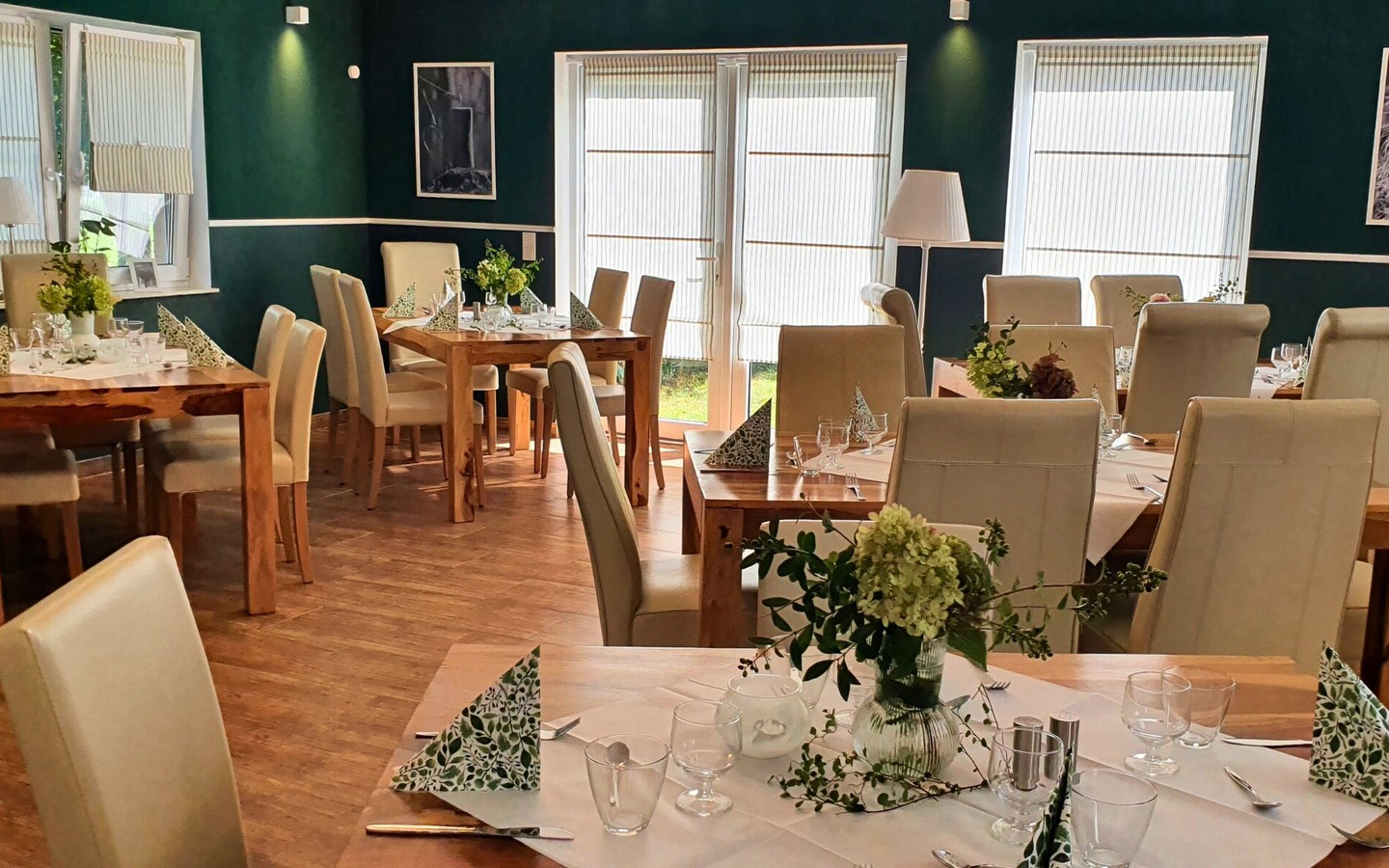 Fr&uuml;hst&uuml;cksraum, Foto: Yvonne Scherbatzki, Lizenz: Amt Burg (Spreewald)