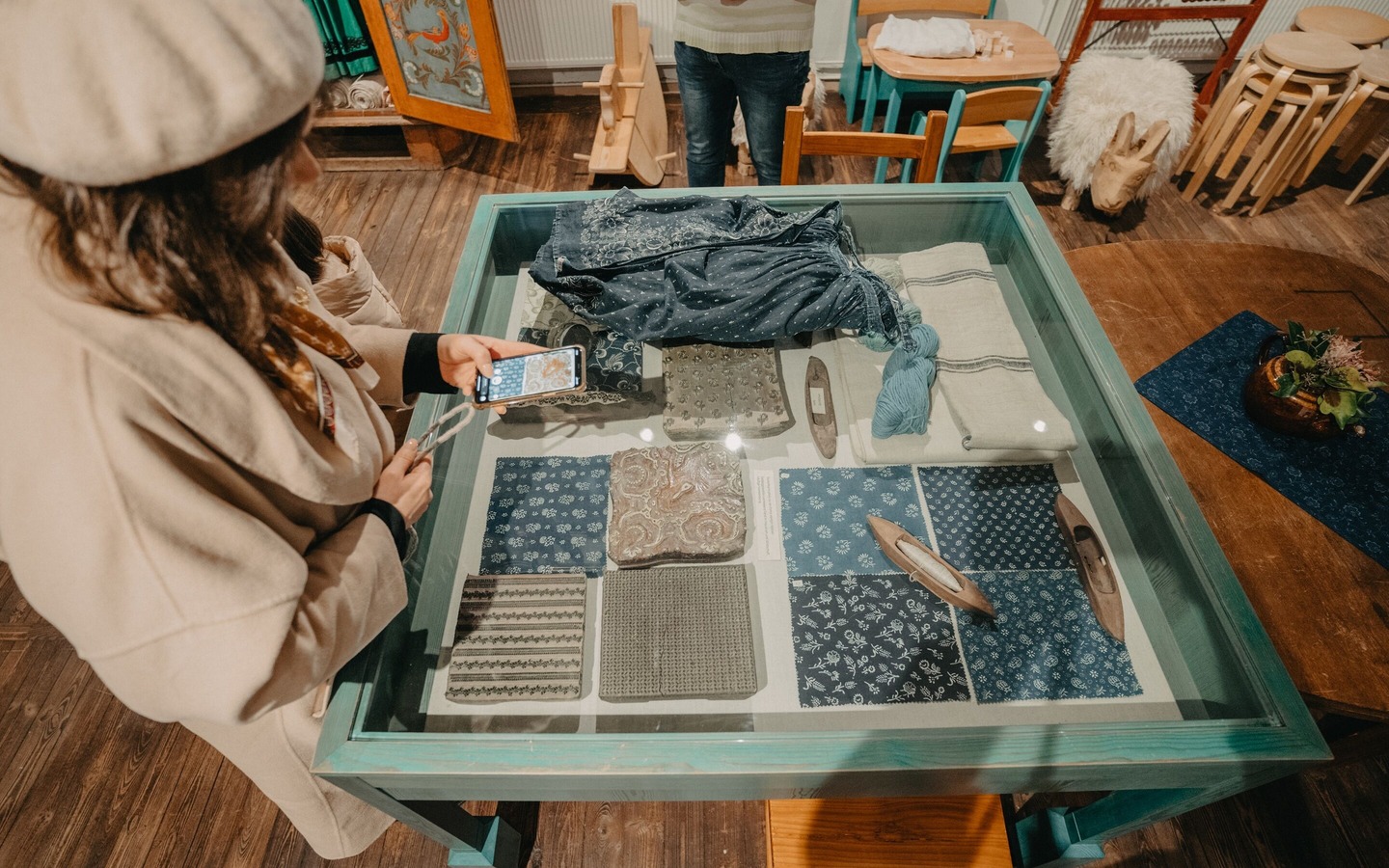 Heimatmuseum Dissen - Blaudruck, Foto: Lena Tschuikow, Lizenz: www.spreewald.de