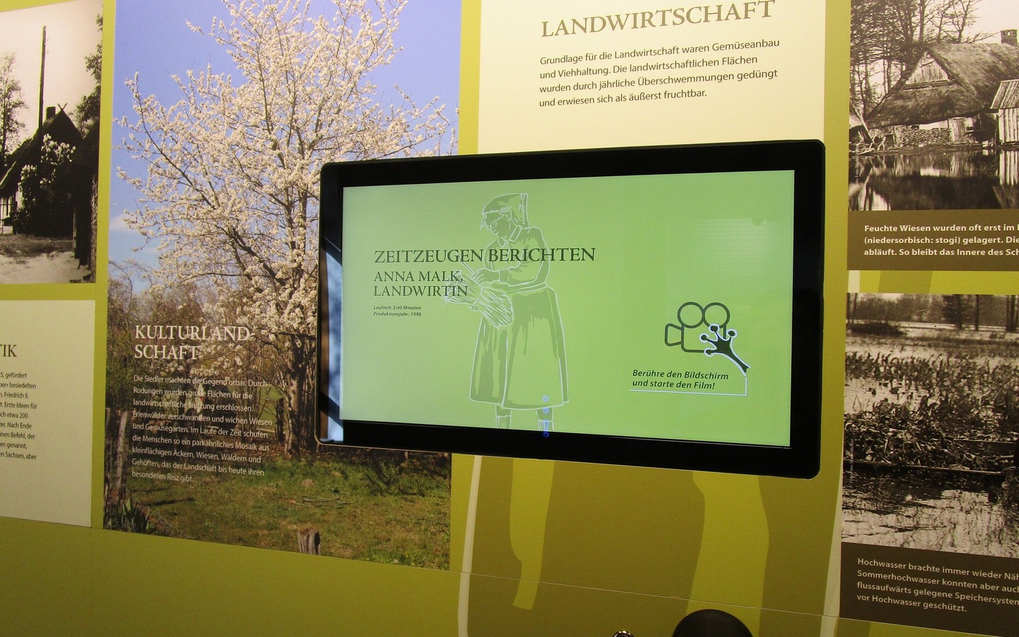 Ausstellung Schlossberghof, Foto: H. Gallo (BR Spreewald), Lizenz: LfU Brandenburg