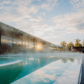 Au&szlig;enbecken der Spreewald Therme