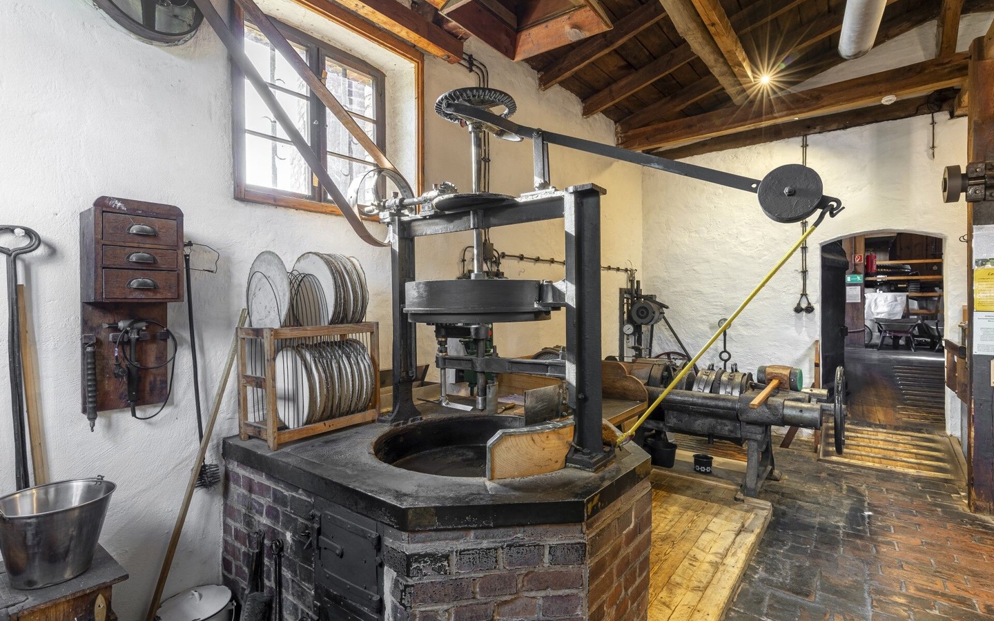 Holl&auml;nderwindm&uuml;hle Straupitz - in der &Ouml;lm&uuml;hle , Foto: Gerd Nowak