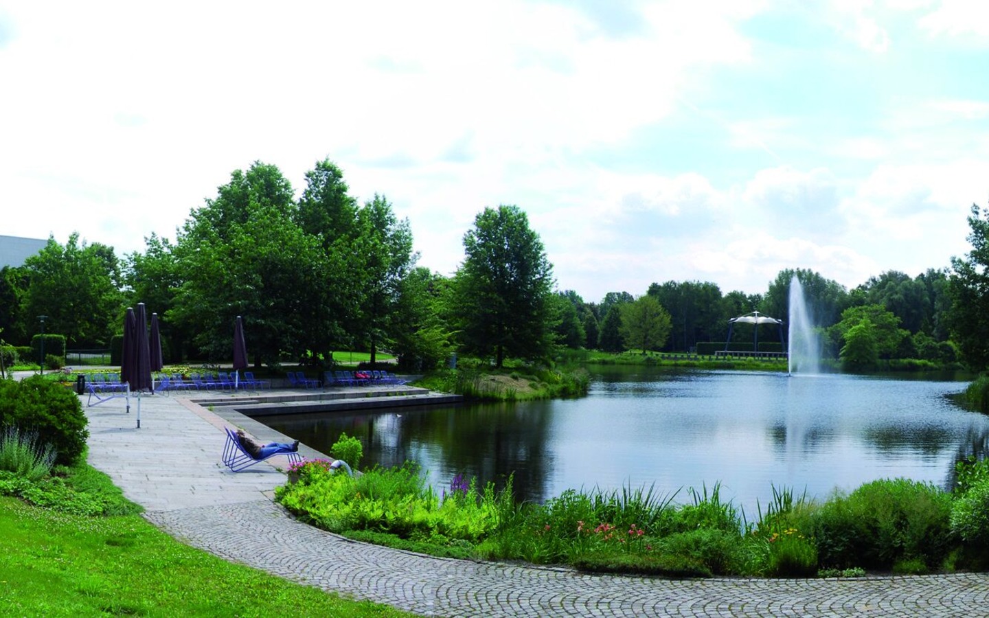 Spazieren im Spreeauenpark, Foto: CMT Cottbus