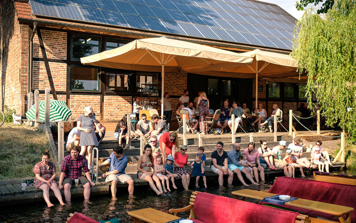 Kahnterrasse, Foto: Spreewood Distillers