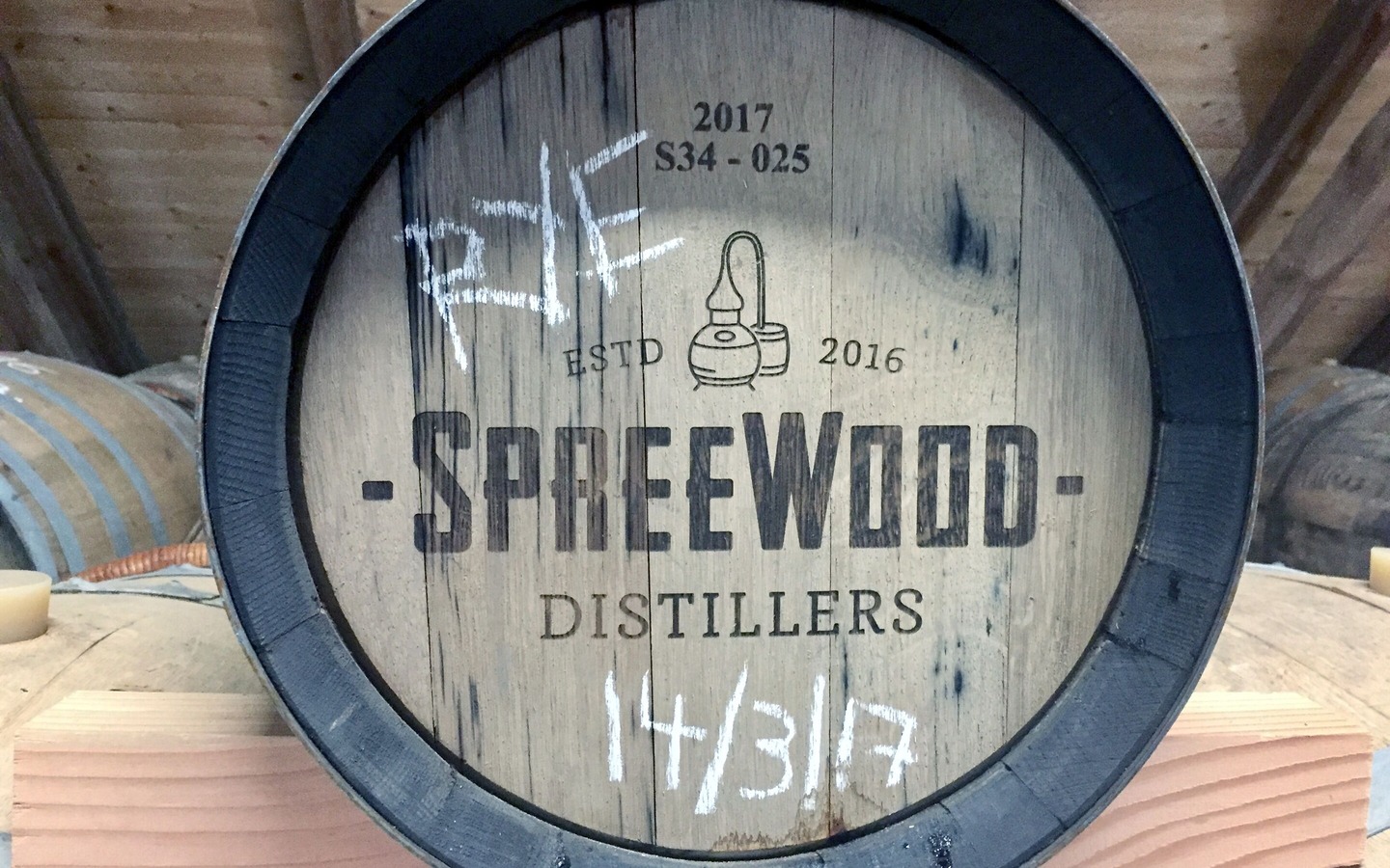 Whiskeyfass der Spreewood Distillers, Foto: TMB-Fotoarchiv/Steffen Lehmann