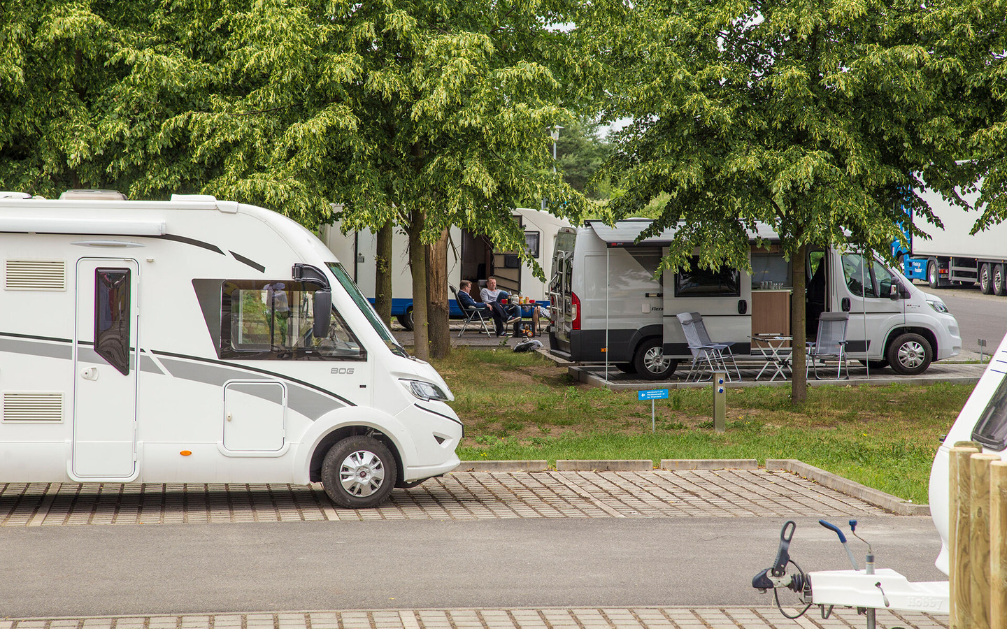 Lagune Cottbus: Caravanstellplatz, Foto: Lagune Cottbus